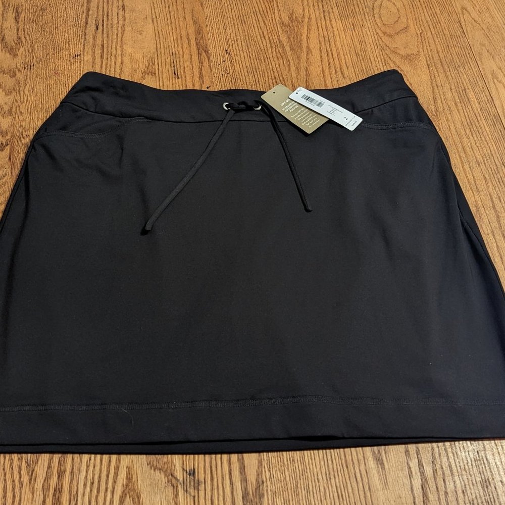 Chico's Black Athletic Skort with Drawstring